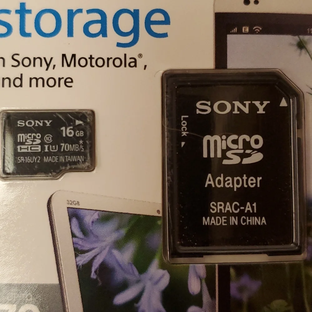 16 GB SONY SDHC Micro Memory card
